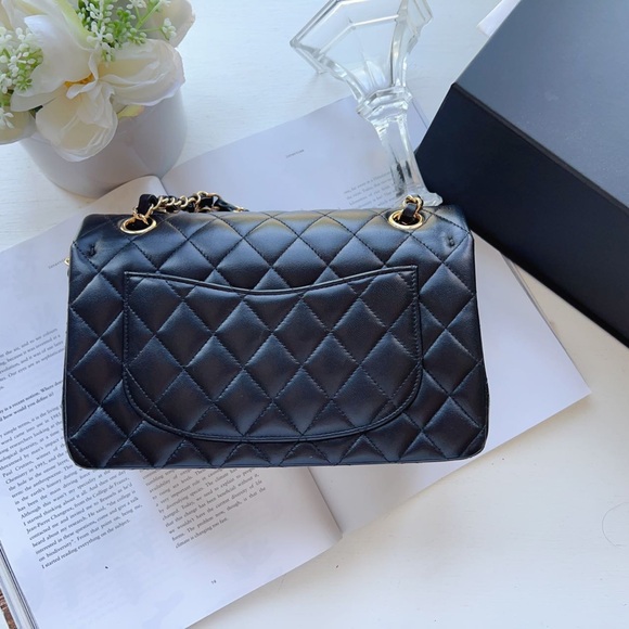 Chanel Lambskin Classic Small Double Flap Bag Black - Picture 2 of 13